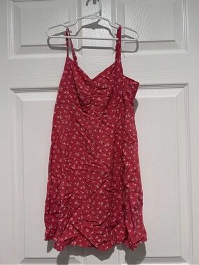 NWOT GAP Girls Sz 10 Red Floral Spaghetti Strap Smocked Dress Summer Cottagecore
